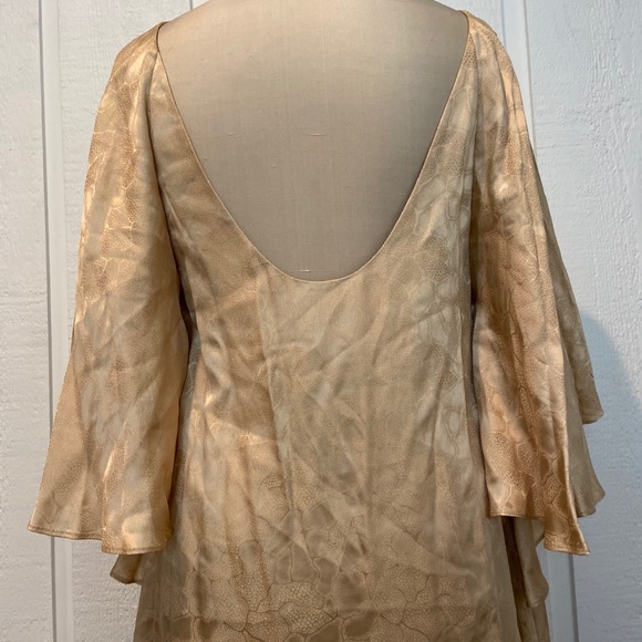 Rachel Zoe Silk Nude Dress w Low Back - Picture 4 of 5